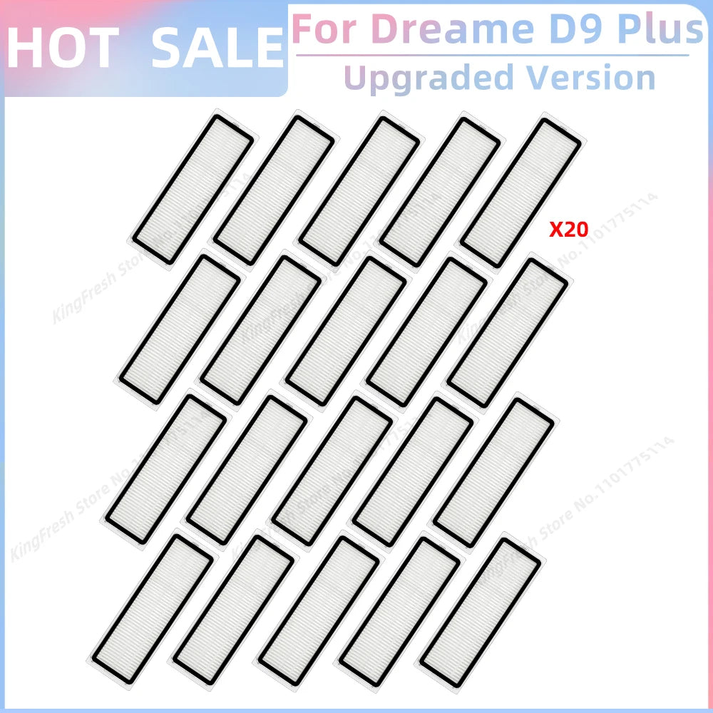 Fit For Dreame Bot D9 Plus RLD11GD Robot Vacuum Replacement Parts Accessories Main Side Brush Hepa Filter Mop Cloth Rag Dust Bag