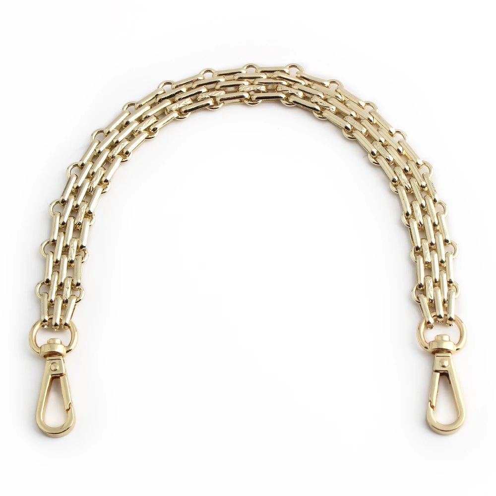30-60-100-120cm 16mm polished silver purse metal chain handbag strap replacement shoulder chain DIY crossbody bag chain