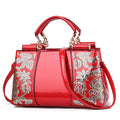 Fashion Embroidery Women Bag Leather Purses and Handbags Luxury Famous Brand Shoulder Bags Female Messenger Bags Bolsa Feminina