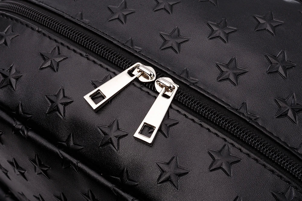 Soboba Diaper Bags for Mummy PU Waterproof Large Capacity Nappy Changing Bag Hanging on Stroller 3D Star Pattern Diaper Bag
