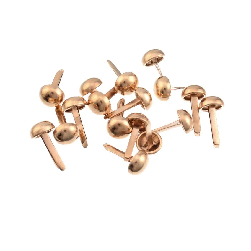 200PCs Rivets Spike Studs Spots Cone Silver Tone Round Scrapbooking Brads Punk Bag Clothes 8/10/12/15mm