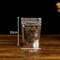 50Pcs Food Packaging Aluminum Foil Stand Up Bag Home Storage Tea Coffee Beans Supplies Ziplock Bags With Window Resealable