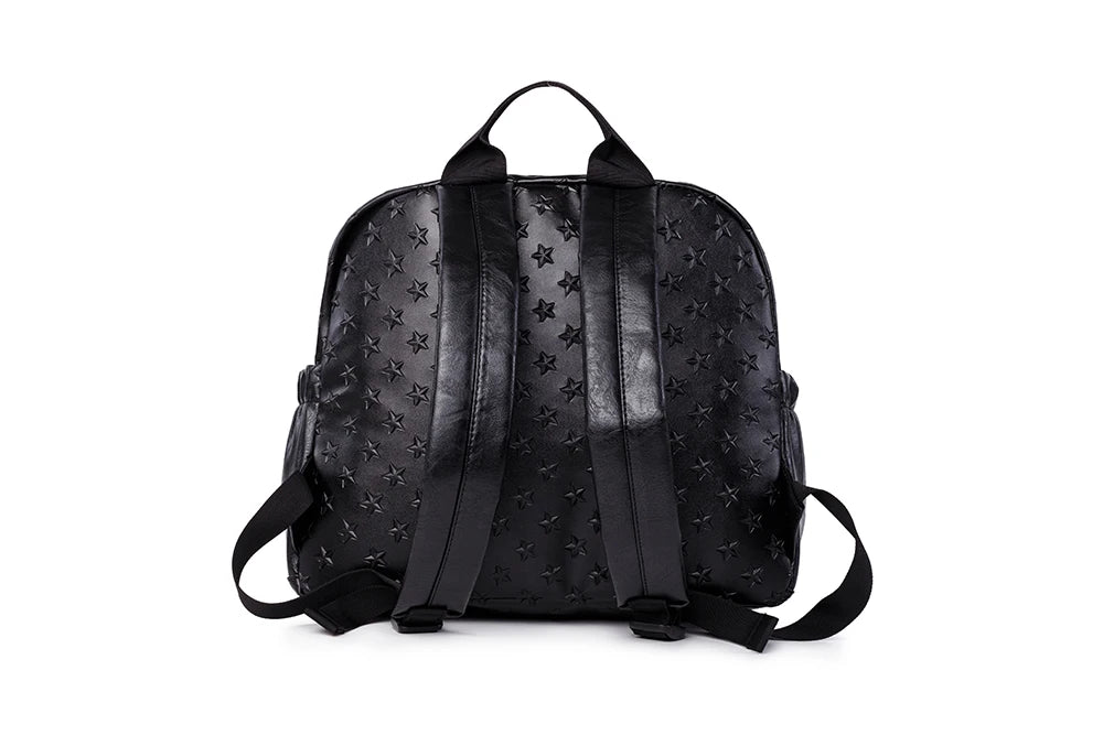 Soboba Diaper Bags for Mummy PU Waterproof Large Capacity Nappy Changing Bag Hanging on Stroller 3D Star Pattern Diaper Bag