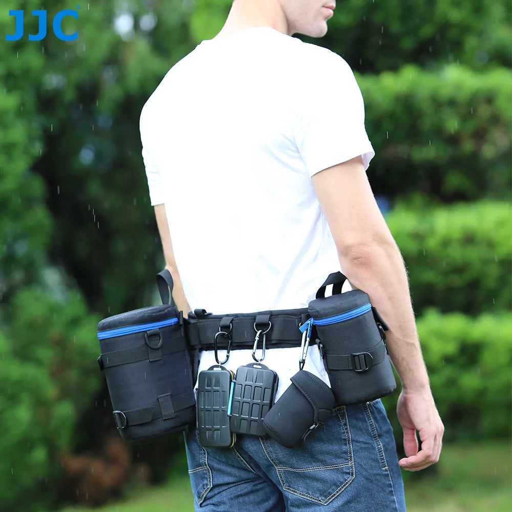 JJC Luxury Camera Lens Bag Pouch Case for Canon Lens Nikon Sony Olympus Fuji DSLR Photography Accessories Shoulder Bag Backpack