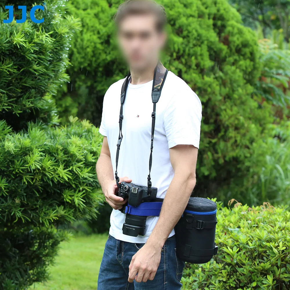 JJC Luxury Camera Lens Bag Pouch Case for Canon Lens Nikon Sony Olympus Fuji DSLR Photography Accessories Shoulder Bag Backpack