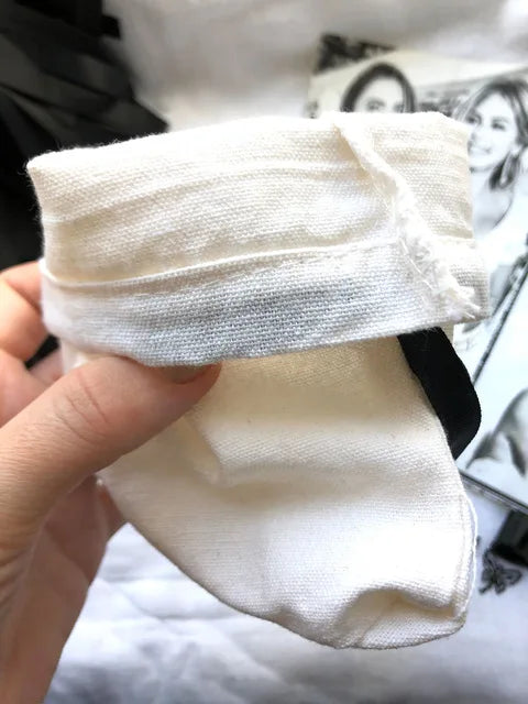 Small White Cotton Gift Bags Custom Party Muslin Linen Drawstring Bag Perfume Jewelry Logo Pouch