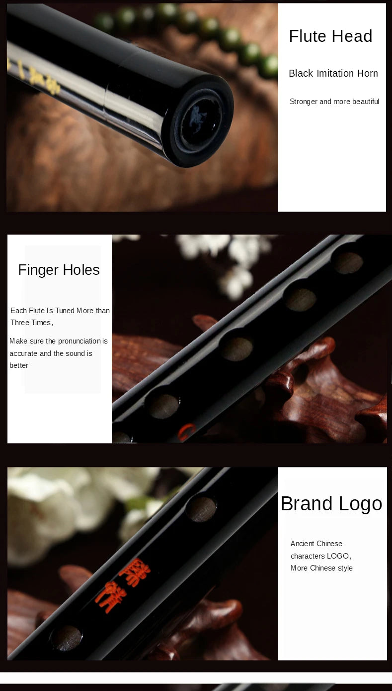 High Quality Bamboo Flute Professional Woodwind Musical Instruments C D E F G Key Chinese Dizi Transversal Flauta 5 Colors