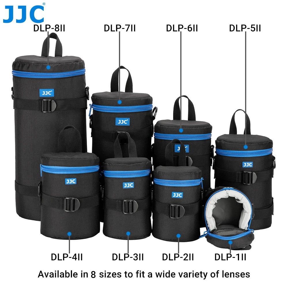 JJC Luxury Camera Lens Bag Pouch Case for Canon Lens Nikon Sony Olympus Fuji DSLR Photography Accessories Shoulder Bag Backpack