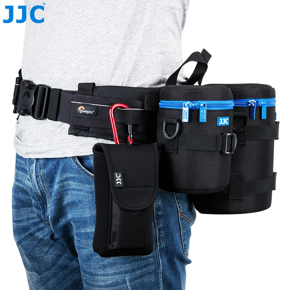 JJC Luxury Camera Lens Bag Pouch Case for Canon Lens Nikon Sony Olympus Fuji DSLR Photography Accessories Shoulder Bag Backpack