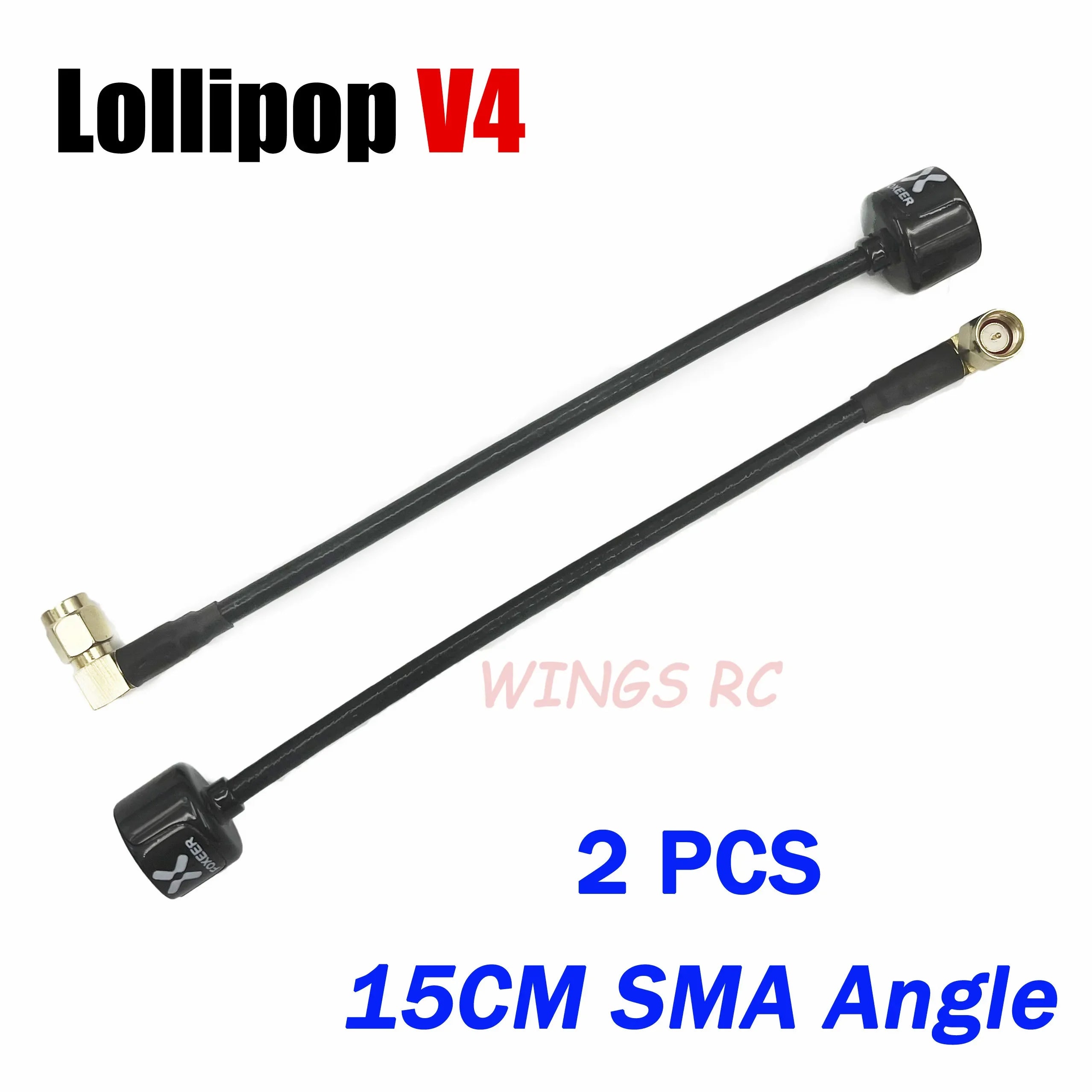 Foxeer Antenna Lollipop 4 V4 FPV Antenna 5.8G 2.6Dbi Stubby RHCP SMA RPSMA UFL Straight/Angle MMCX 7.2g For FPV RC Racing Drone