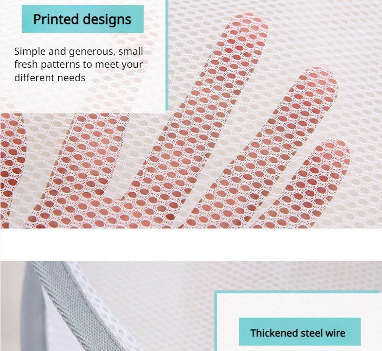 Foldable double-layer clothesline socks sweater socks artifact clothesline flat mesh bag clothesline drying net 1PC