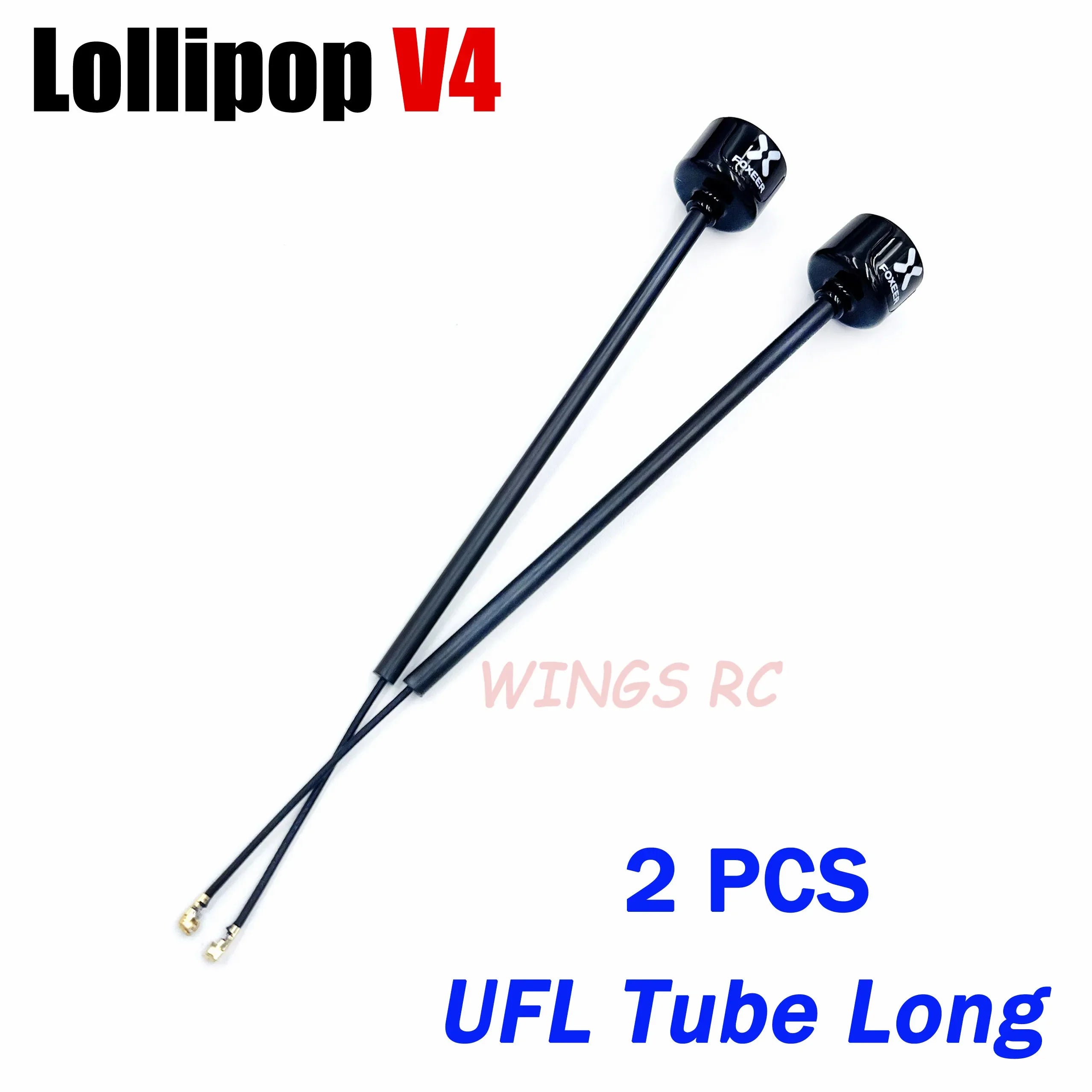 Foxeer Antenna Lollipop 4 V4 FPV Antenna 5.8G 2.6Dbi Stubby RHCP SMA RPSMA UFL Straight/Angle MMCX 7.2g For FPV RC Racing Drone