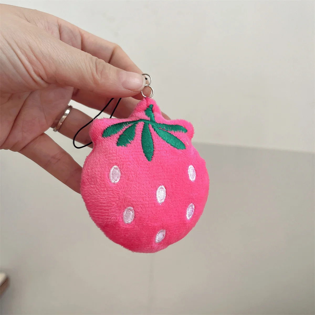 1-10pcs Cartoon Plush Banana Keychain on Backpack Hairy Kawaii Banana Pendant for Women Men Kid Toy Doll Key Chain Bag Car