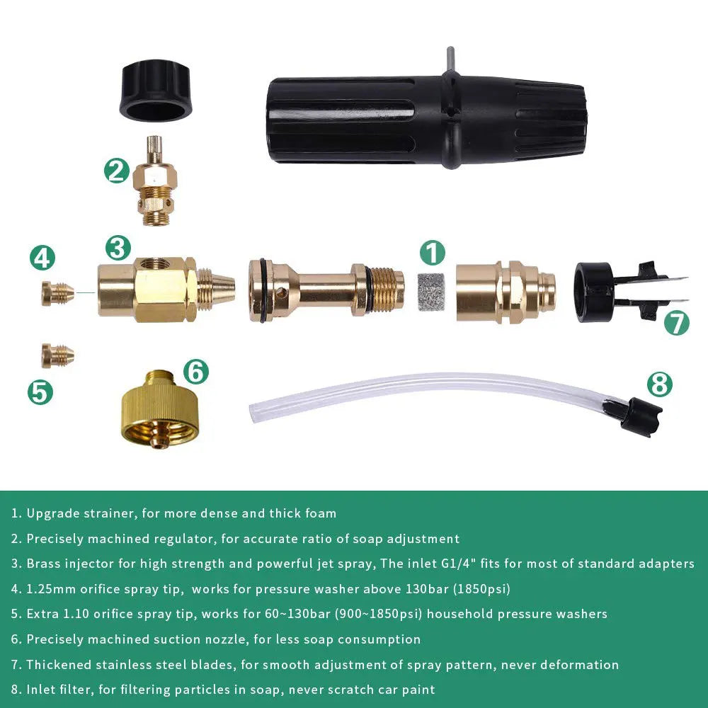Foam Generator Foam Cannon Foam Nozzle Car Foam Wash for Karcher K2 K3 K4 K5 K6 K7 Tornado Gun High Pressure Washer Car Washer