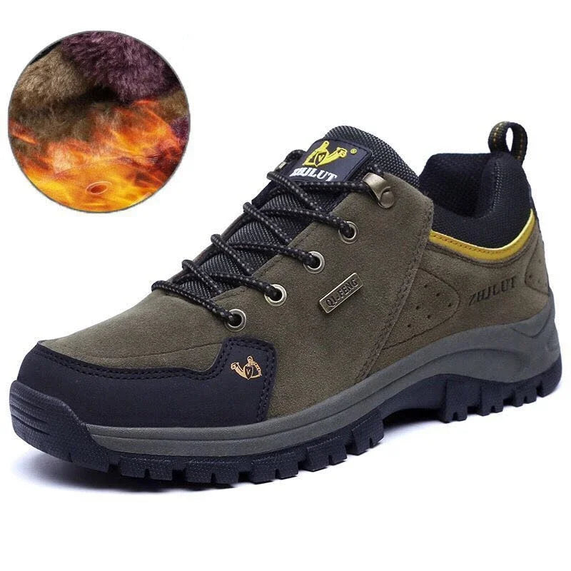 Men Leather Casual Shoes Winter Warm Fur Non Slip Sneakers Women Suede Walk Footwear Jeans Boy Lace Up Spring Cowboy Shoe Summer