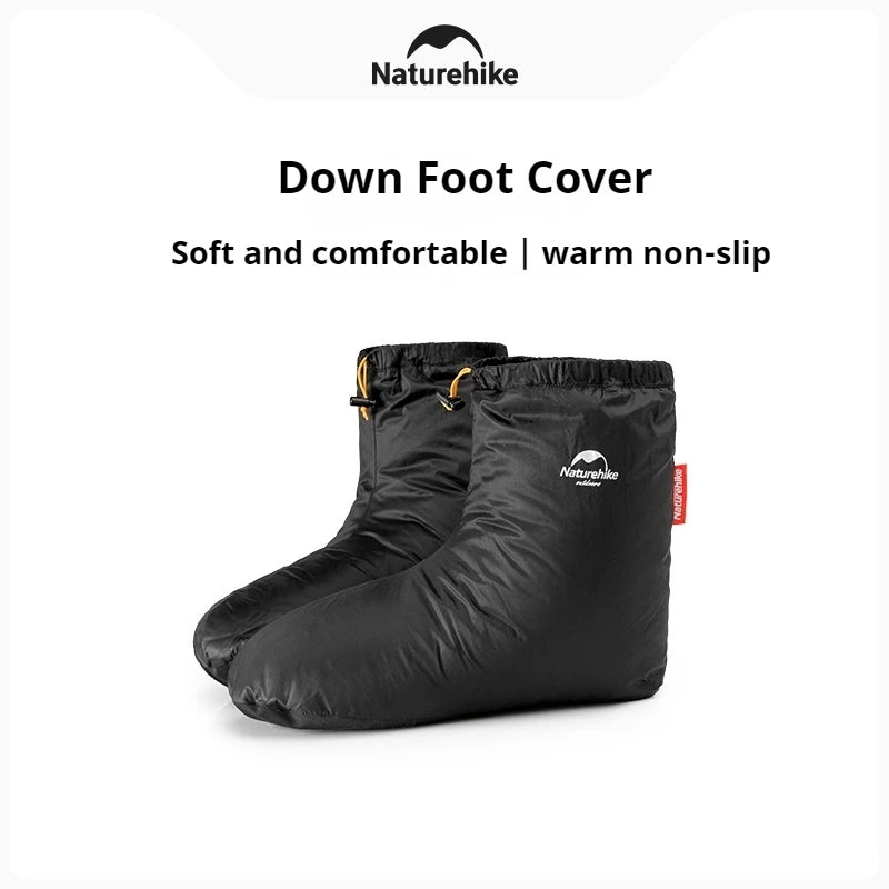 Naturehike Winter Warm Down Foot Outdoor Hiking Duck Down Shoes Cover Camping Travel 650FP Waterproof Ultralight Socks 0°C~-15°C