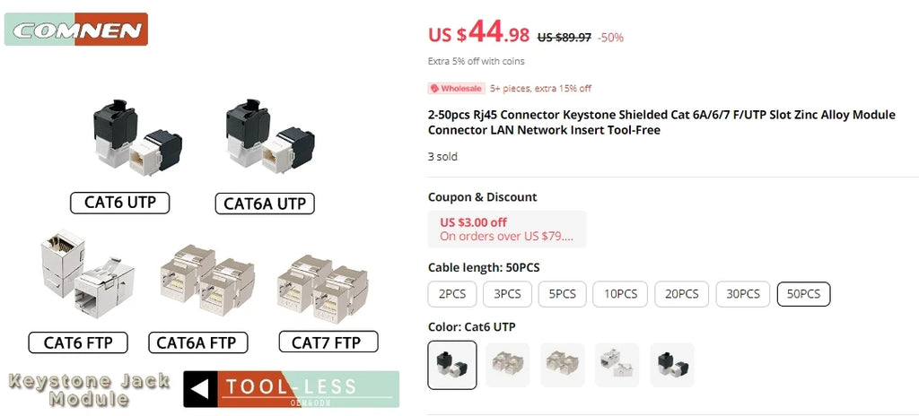 COMNEN Cat7 0.1m Ethernet Patch Cable rj45 4.0mm SSTP LAN CAT6 CAT6A internet Cable for ps5 Patch to Switch Router Ethernet
