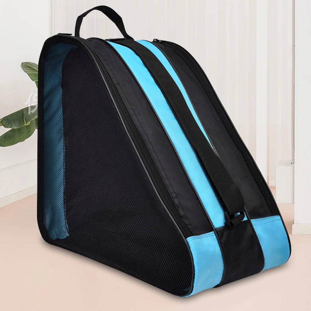 Portable Roller Skates Bag Ice Skating Bag Large Capacity Breathable Kids Inline Skates Bag Ski Snow Boots Bag Skating Shoes Bag