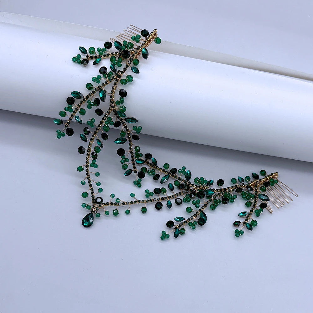 DZ215 Bling Indian Pendant Forehead Chain Jewelry Tiara Headpiece Bridal Headdress Crystal Wedding Headwear Accessories Gift