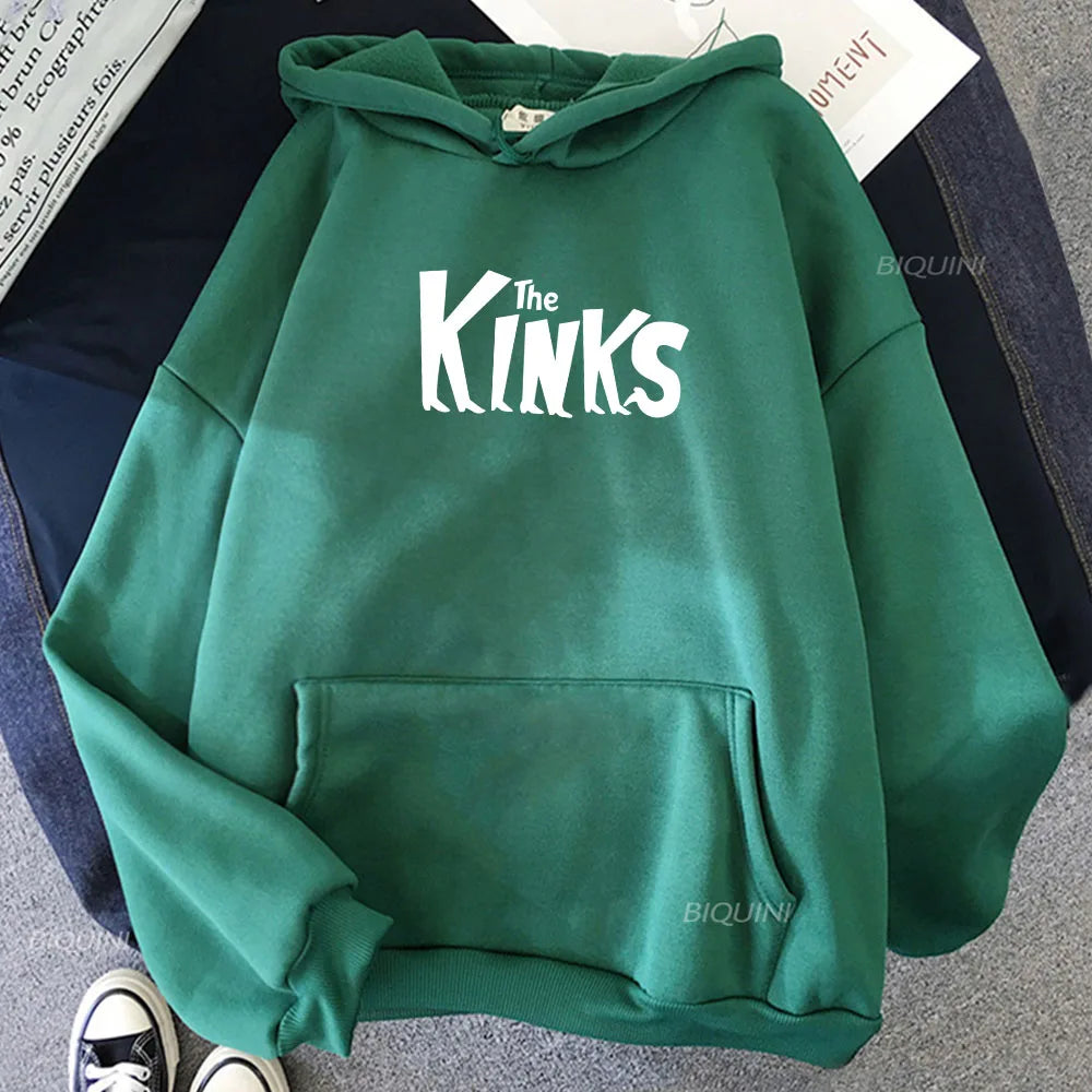 Hoodies The Kinks Band Graphic Sweatshirts Hip Hop Sudaderas Hombre Streetwear Casual Long Sleeve Unisex Pullovers Men Clothes
