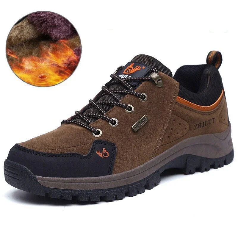Men Leather Casual Shoes Winter Warm Fur Non Slip Sneakers Women Suede Walk Footwear Jeans Boy Lace Up Spring Cowboy Shoe Summer
