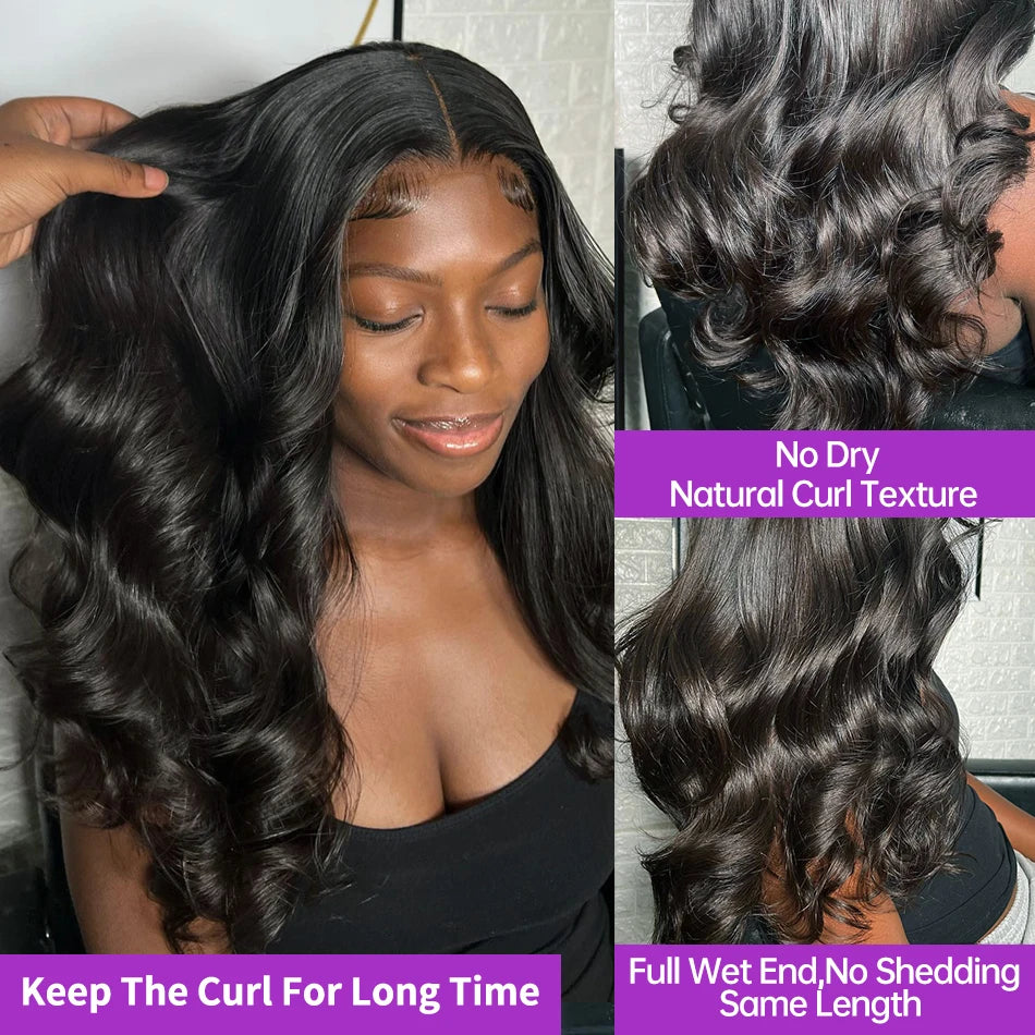 8-30" Body Wave Human Hair Bundles with Closure Frontal HD Transparent Lace Peruvian 100% Raw Virgin Human Hair Weave Extension