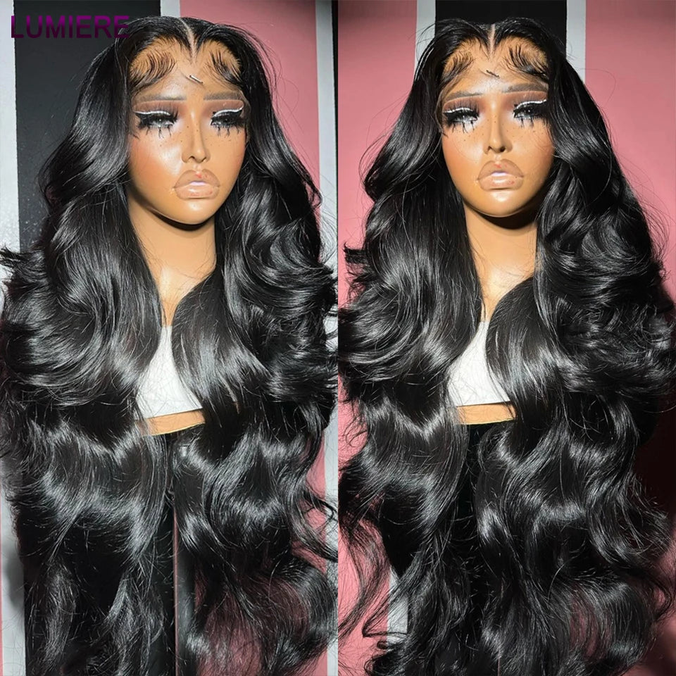 8-30" Body Wave Human Hair Bundles with Closure Frontal HD Transparent Lace Peruvian 100% Raw Virgin Human Hair Weave Extension