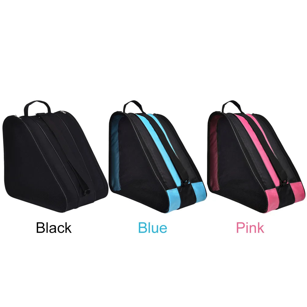 Portable Roller Skates Bag Ice Skating Bag Large Capacity Breathable Kids Inline Skates Bag Ski Snow Boots Bag Skating Shoes Bag