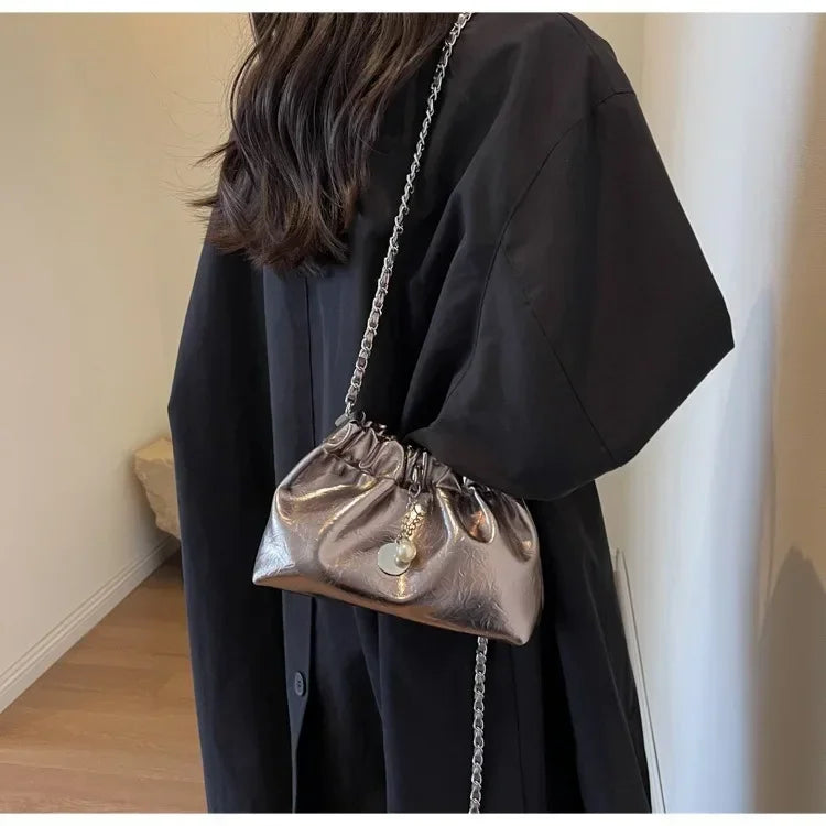 Women 2025 Y2K Millennium Bag  New High Sense Shoulder Bags Summer Chain Bag Fashion Bucket Bag Messenger Bags Purses Handbags