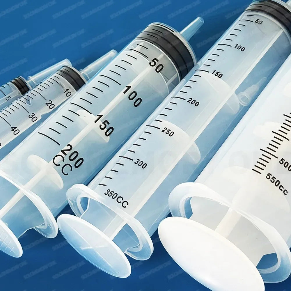 Multi-Functional Durable Large Capacity Plastic Syringes With 1M Hose 20ml-550ml 100ml For Pet Feeding Oil Pump Measurement Tool