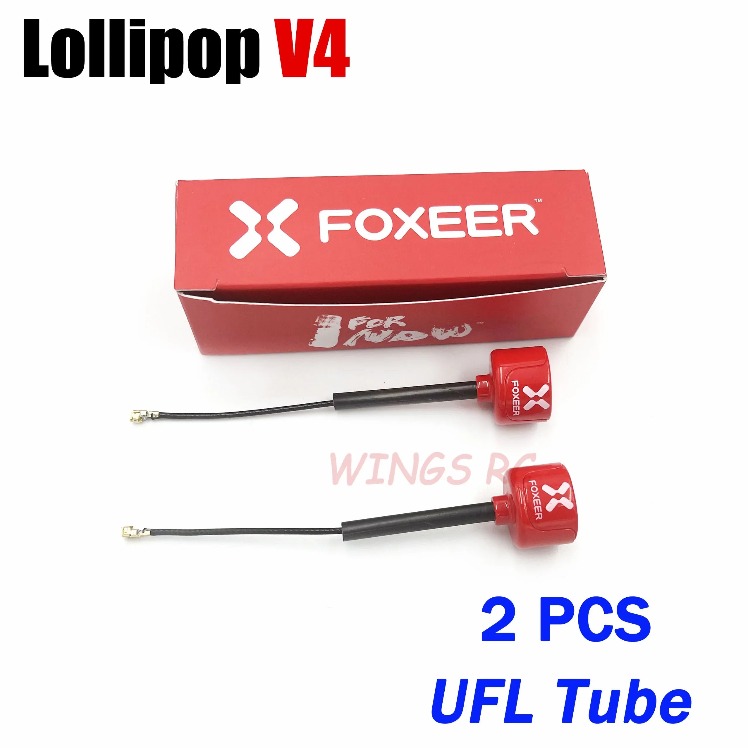 Foxeer Antenna Lollipop 4 V4 FPV Antenna 5.8G 2.6Dbi Stubby RHCP SMA RPSMA UFL Straight/Angle MMCX 7.2g For FPV RC Racing Drone