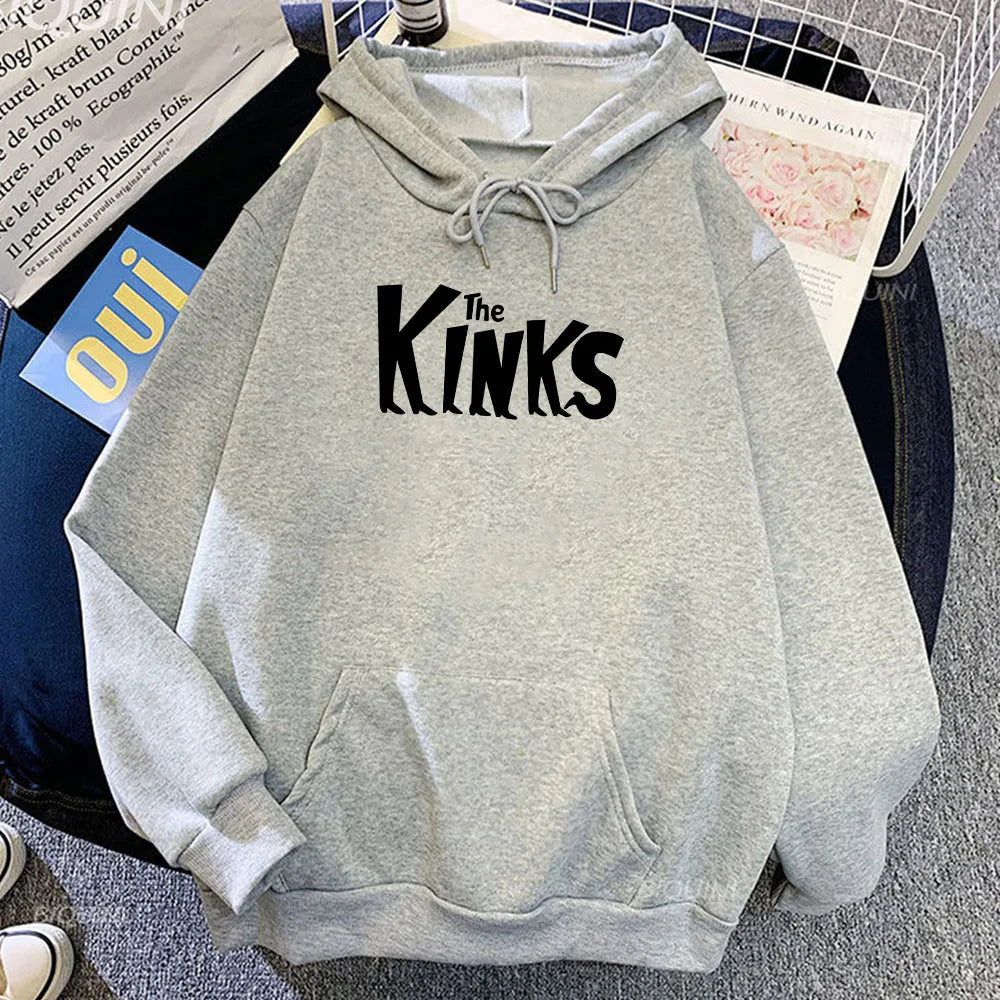 Hoodies The Kinks Band Graphic Sweatshirts Hip Hop Sudaderas Hombre Streetwear Casual Long Sleeve Unisex Pullovers Men Clothes