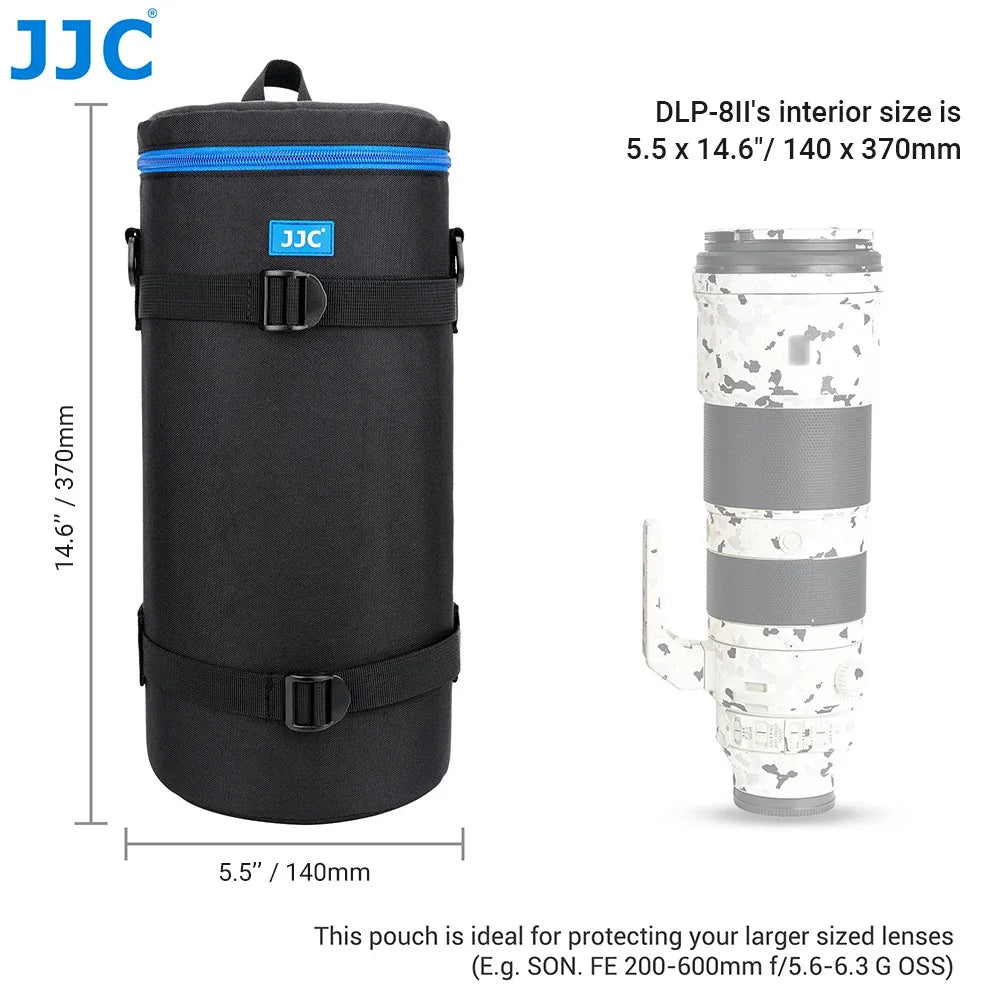 JJC Luxury Camera Lens Bag Pouch Case for Canon Lens Nikon Sony Olympus Fuji DSLR Photography Accessories Shoulder Bag Backpack