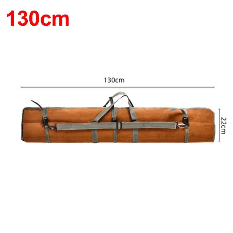120cm 130cm 150cm Canvas Fishing Bag Waterproof Fishing Rod Umbrella Tackle Gear Storage Case Portable Roll Up Shoulder Bags