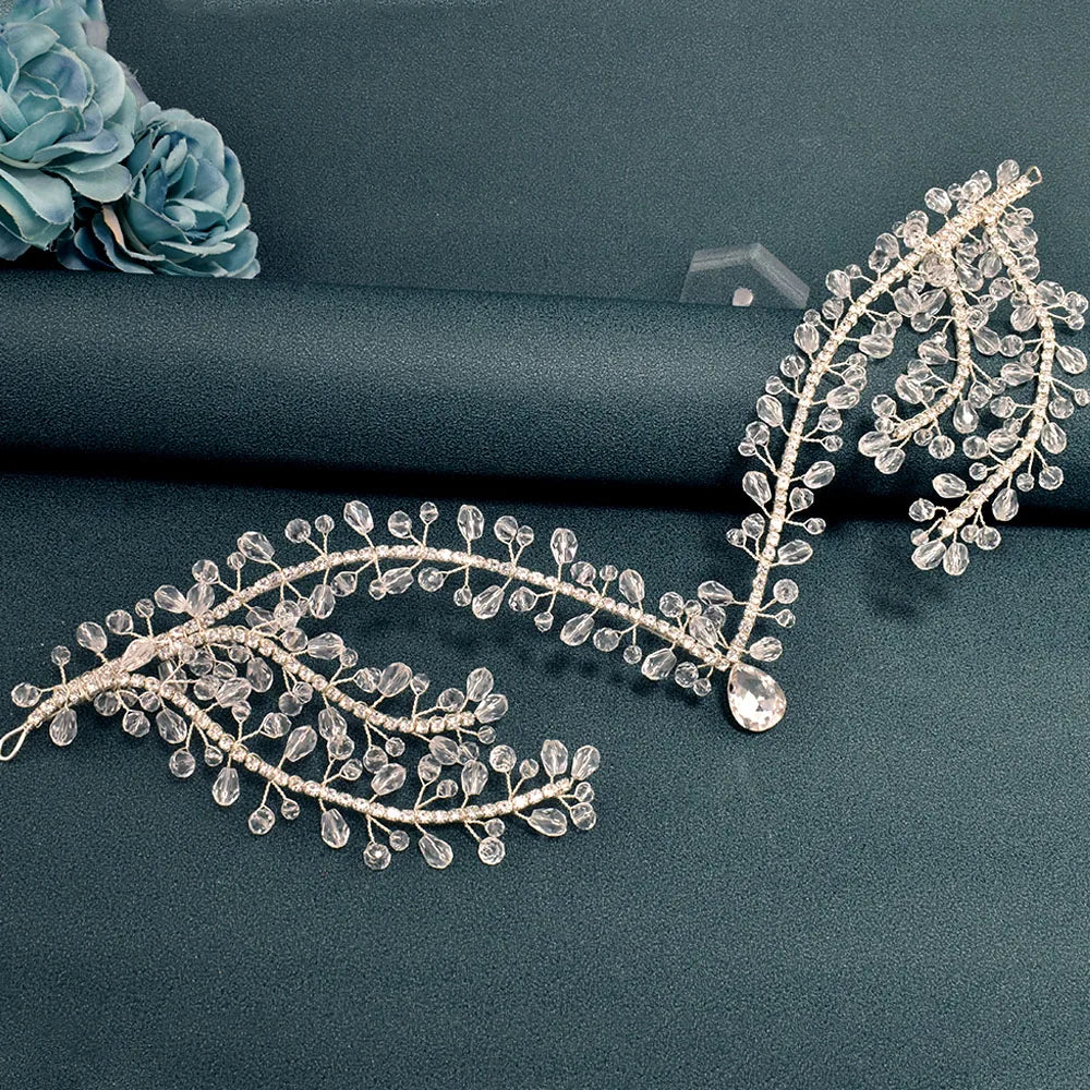 DZ215 Bling Indian Pendant Forehead Chain Jewelry Tiara Headpiece Bridal Headdress Crystal Wedding Headwear Accessories Gift