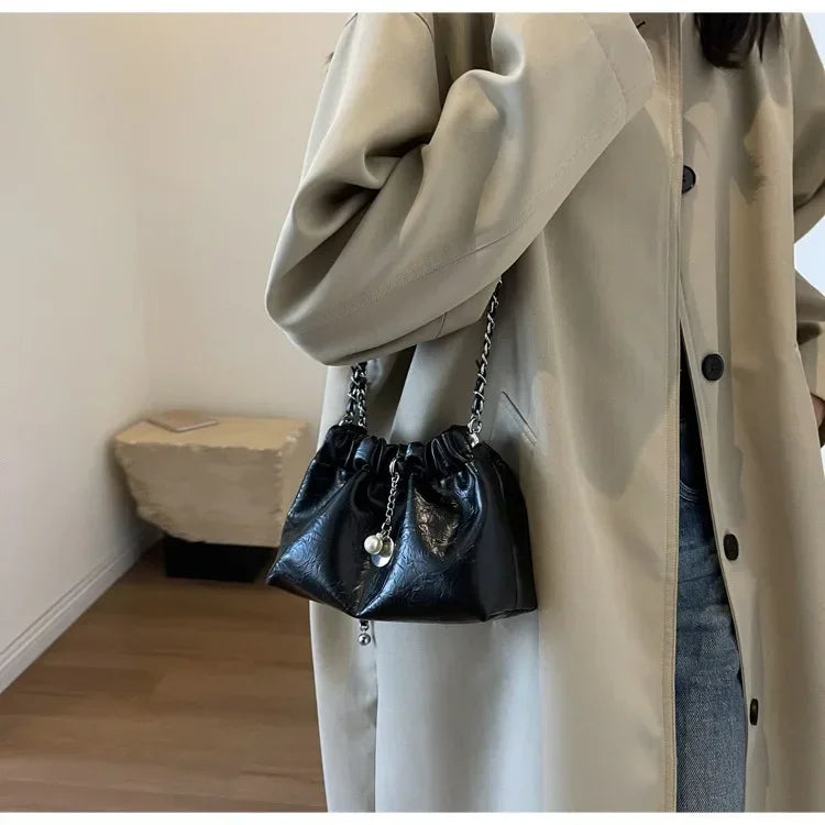 Women 2025 Y2K Millennium Bag  New High Sense Shoulder Bags Summer Chain Bag Fashion Bucket Bag Messenger Bags Purses Handbags