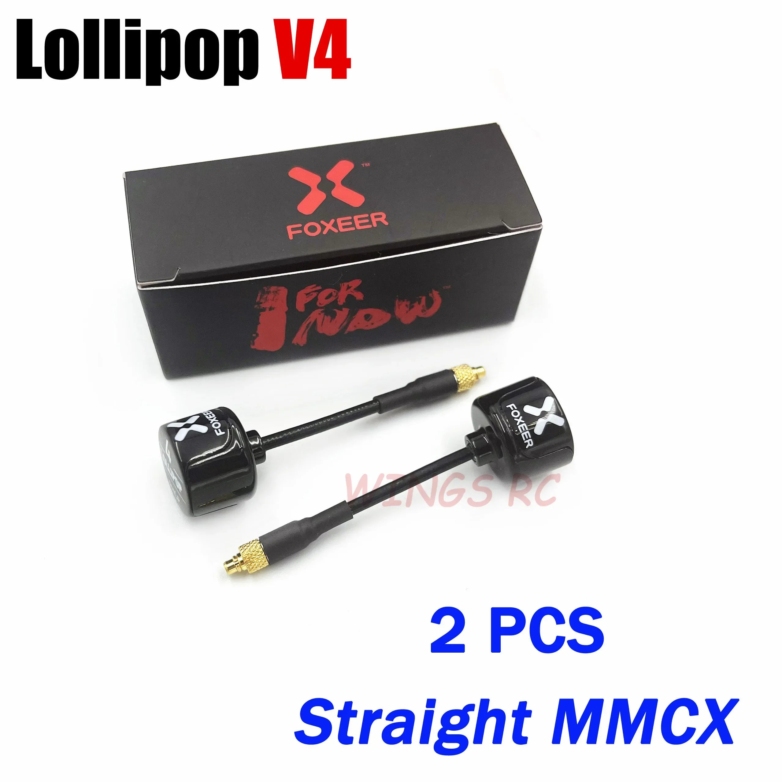 Foxeer Antenna Lollipop 4 V4 FPV Antenna 5.8G 2.6Dbi Stubby RHCP SMA RPSMA UFL Straight/Angle MMCX 7.2g For FPV RC Racing Drone