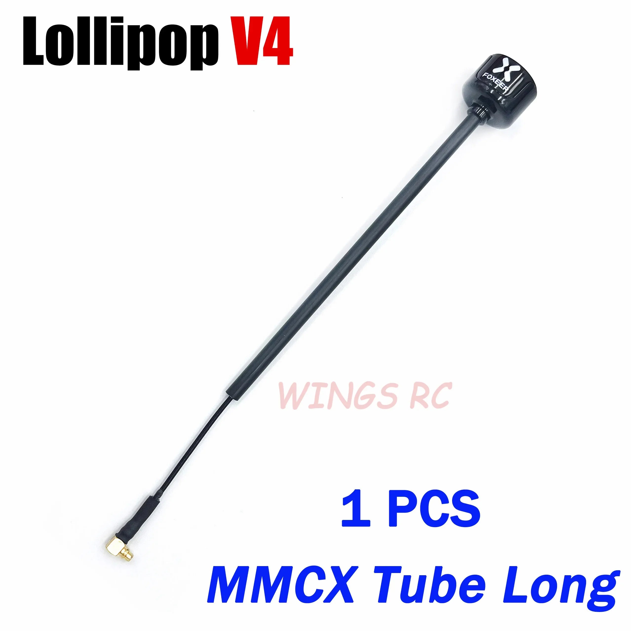 Foxeer Antenna Lollipop 4 V4 FPV Antenna 5.8G 2.6Dbi Stubby RHCP SMA RPSMA UFL Straight/Angle MMCX 7.2g For FPV RC Racing Drone