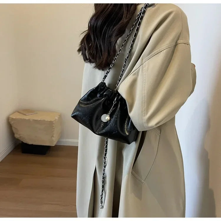 Women 2025 Y2K Millennium Bag  New High Sense Shoulder Bags Summer Chain Bag Fashion Bucket Bag Messenger Bags Purses Handbags