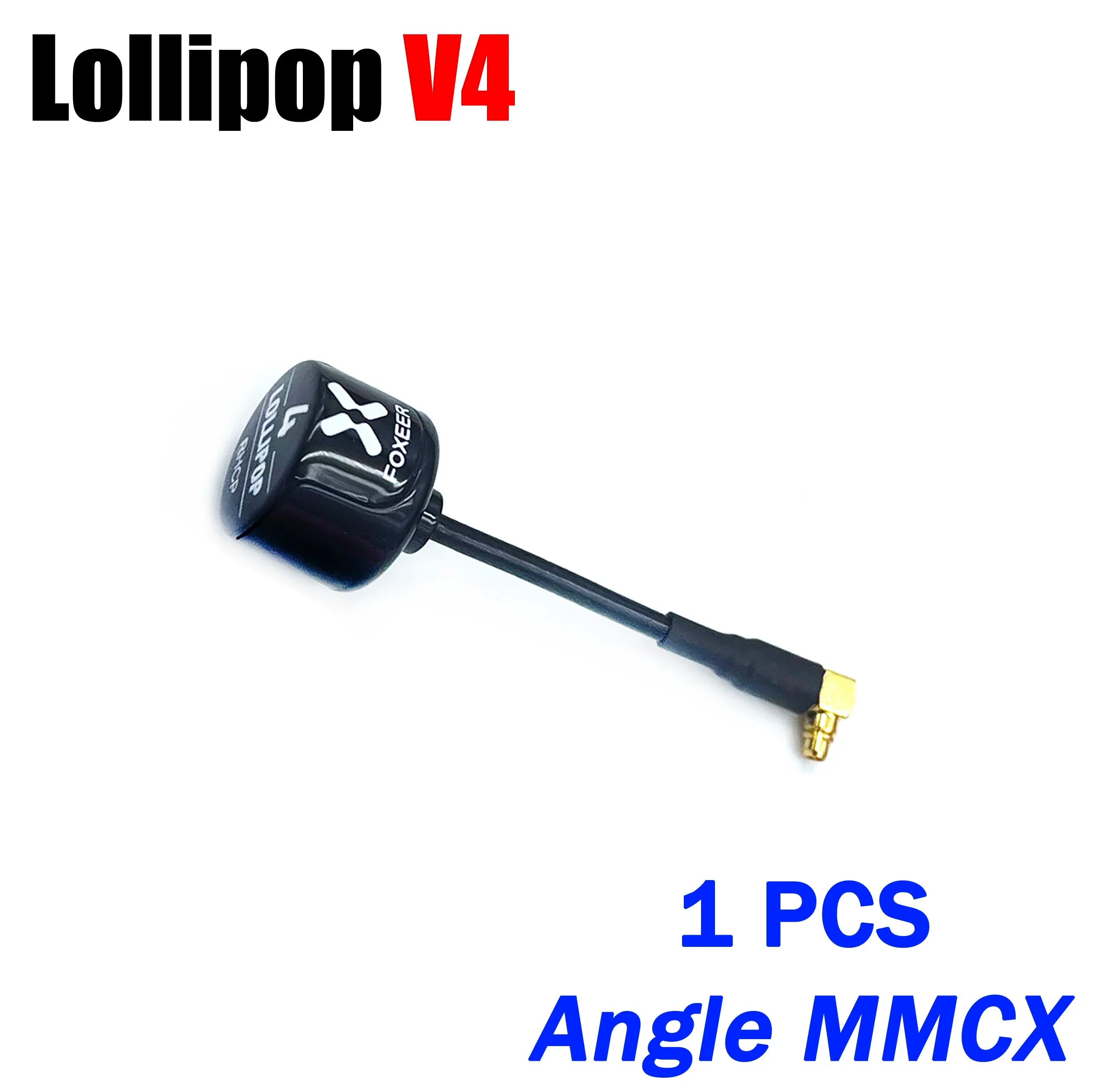 Foxeer Antenna Lollipop 4 V4 FPV Antenna 5.8G 2.6Dbi Stubby RHCP SMA RPSMA UFL Straight/Angle MMCX 7.2g For FPV RC Racing Drone