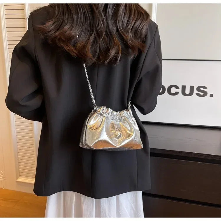 Women 2025 Y2K Millennium Bag  New High Sense Shoulder Bags Summer Chain Bag Fashion Bucket Bag Messenger Bags Purses Handbags