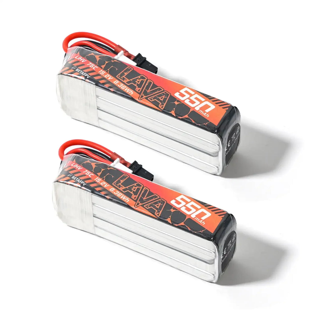 BETAFPV LAVA 2S/3S/4S 550mAh 75C Battery XT30 (2PCS) for Pavo20 Pro Pavo Pico Meteor85 HD