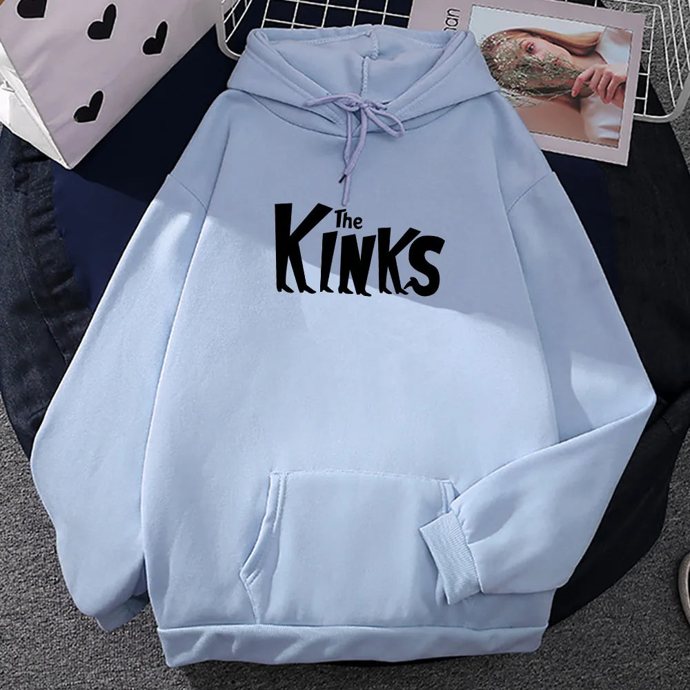Hoodies The Kinks Band Graphic Sweatshirts Hip Hop Sudaderas Hombre Streetwear Casual Long Sleeve Unisex Pullovers Men Clothes