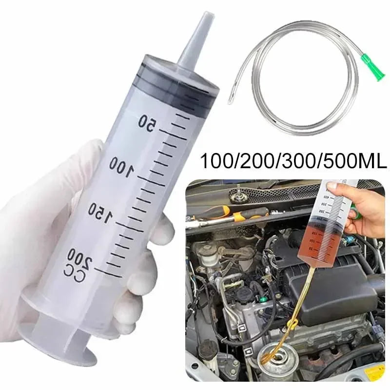 Multi-Functional Durable Large Capacity Plastic Syringes With 1M Hose 20ml-550ml 100ml For Pet Feeding Oil Pump Measurement Tool