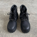 Original design Mading boots for men leather height increased by 4.5CM black retro workwear shoes British style short boots