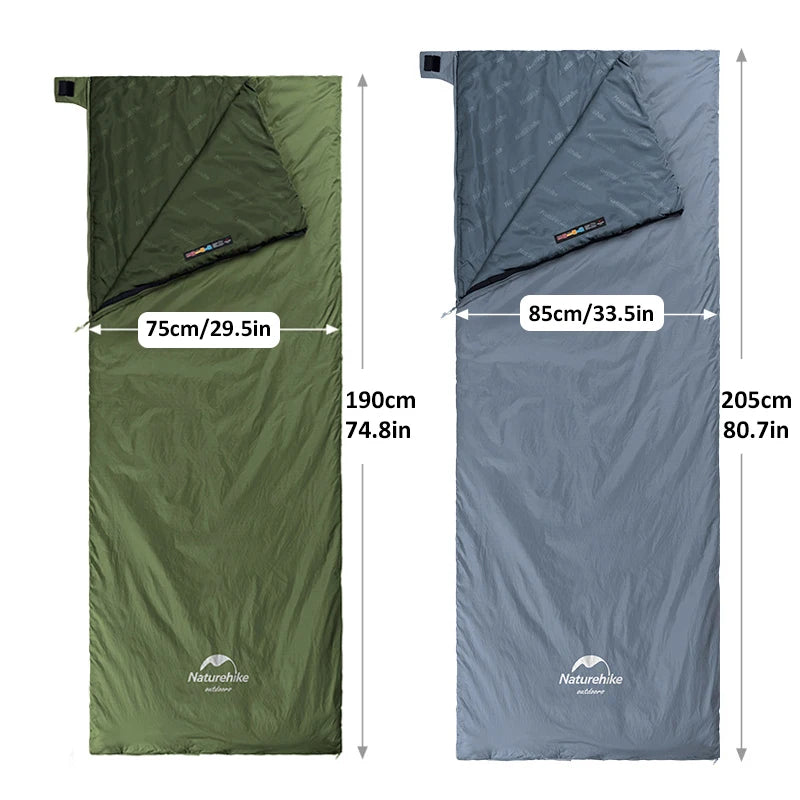 Naturehike lw180 Sleeping Bag Ultralight Cotton Sleeping Bag Spring Summer Sleeping Bag Outdoor Hiking Camping Sleeping Bag