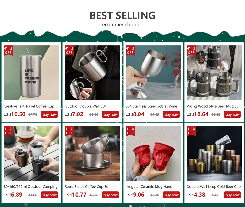 80/160/250ml Outdoor Camping Espresso Mug Thickened 304 Stainless Steel Double Wall Insulation Coffee Cup Tea Cup