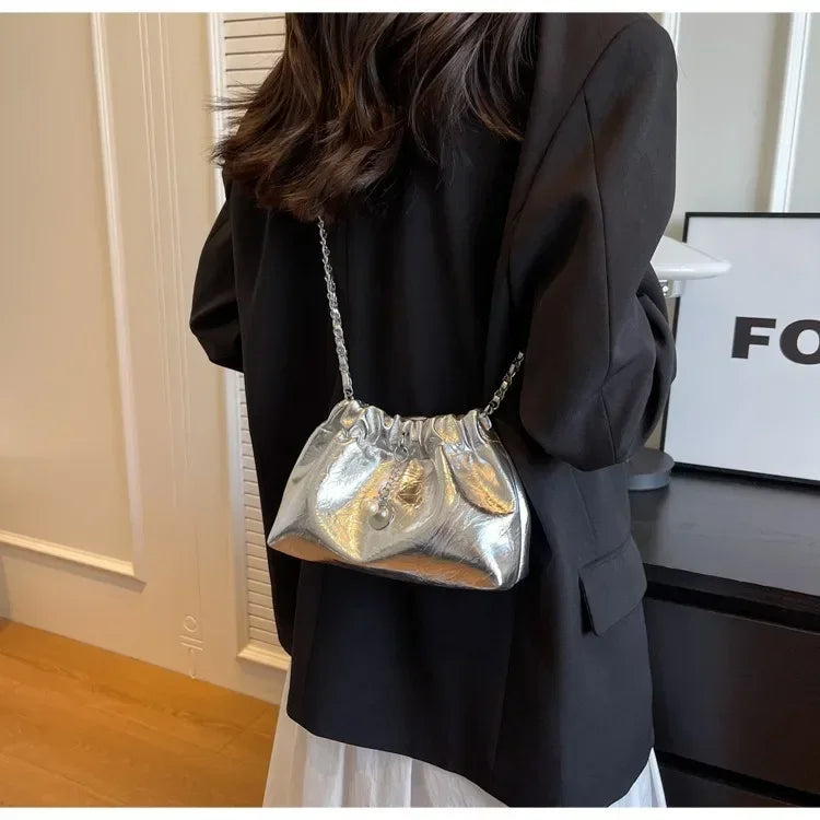 Women 2025 Y2K Millennium Bag  New High Sense Shoulder Bags Summer Chain Bag Fashion Bucket Bag Messenger Bags Purses Handbags
