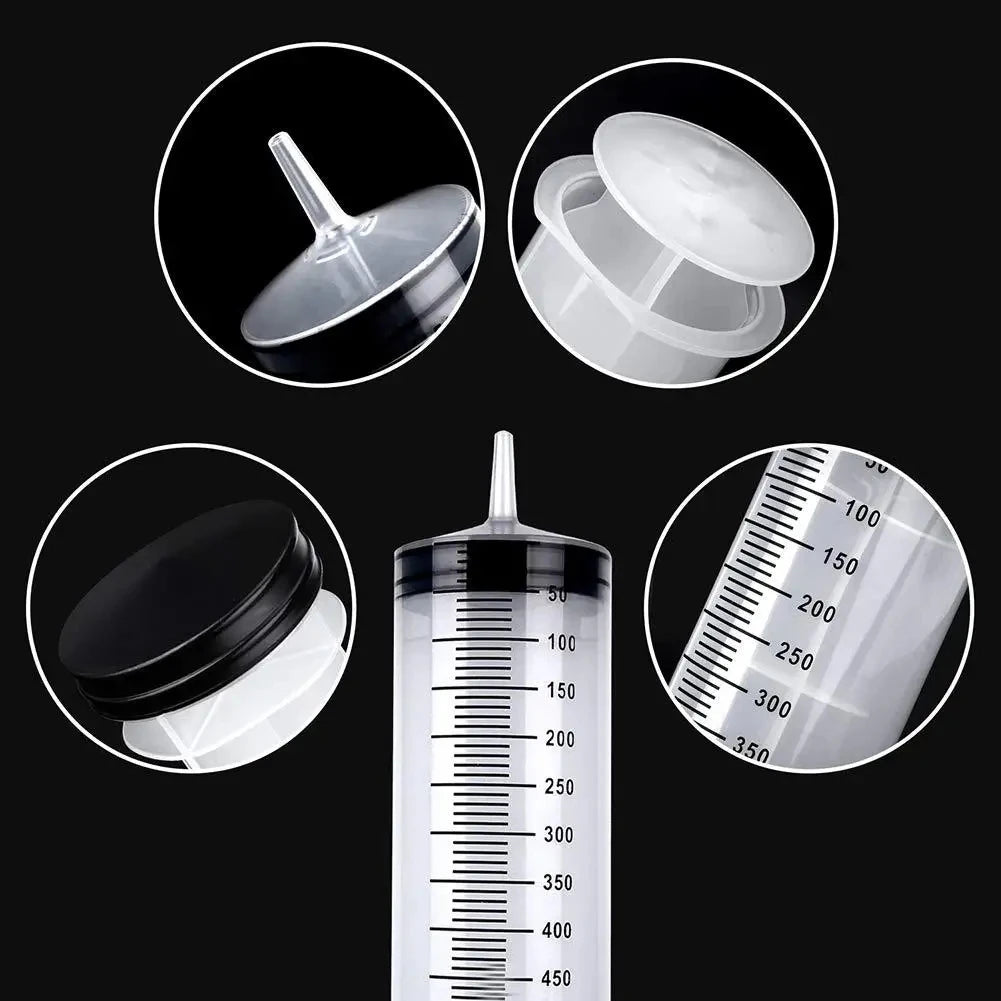 Multi-Functional Durable Large Capacity Plastic Syringes With 1M Hose 20ml-550ml 100ml For Pet Feeding Oil Pump Measurement Tool