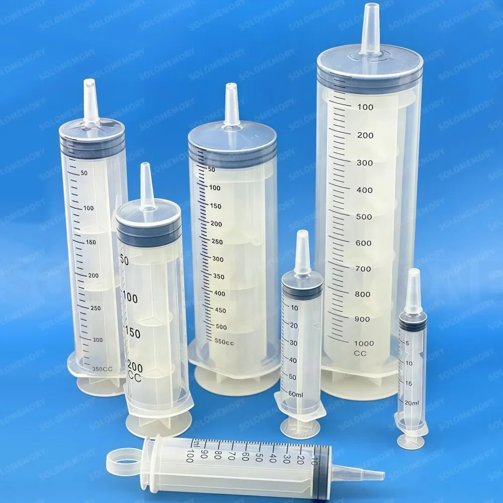 Multi-Functional Durable Large Capacity Plastic Syringes With 1M Hose 20ml-550ml 100ml For Pet Feeding Oil Pump Measurement Tool